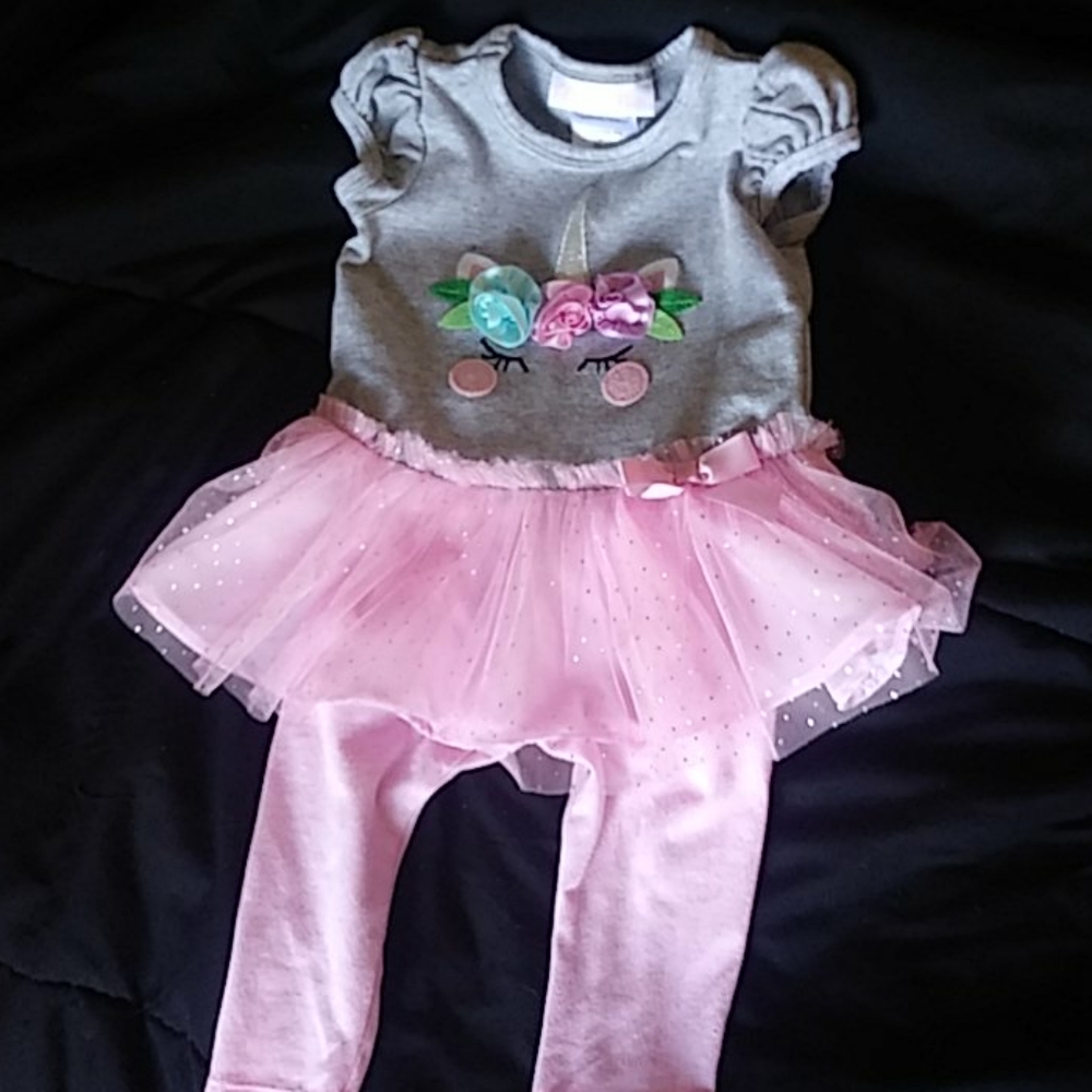 Bonnie baby unicorn tutu dress and pants